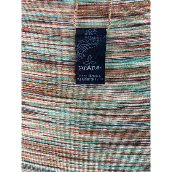 prAna Johann Foundation Women's L Purple and Striped Reversible Knit Midi Dress - Picture 3 of 7